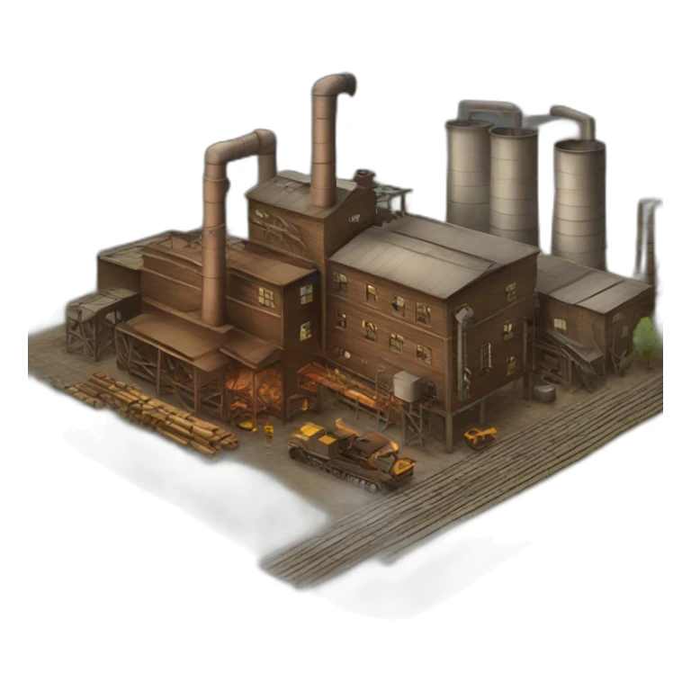 wood factory sticker