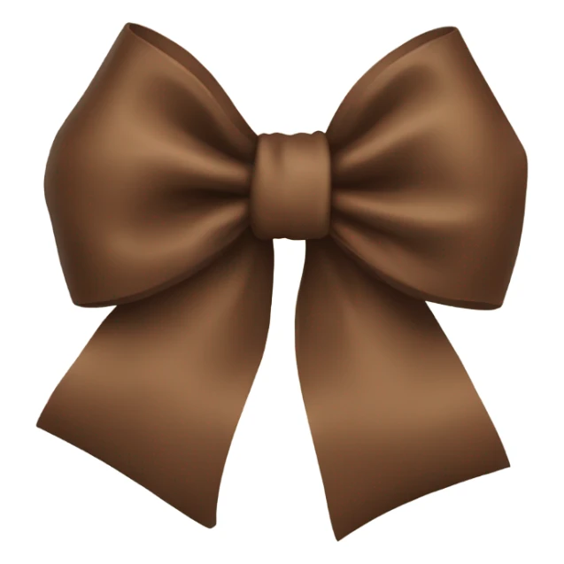 brown bow sticker