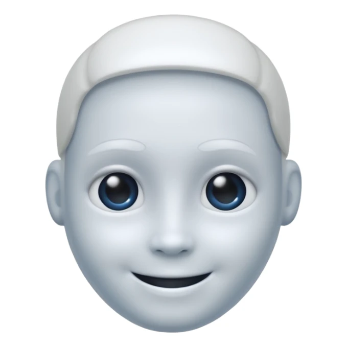 An AI that looks like the character Casper sticker