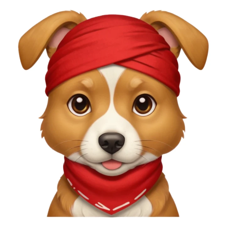 Dog with red Bandannas sticker