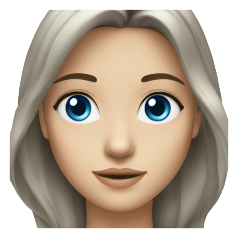 Ai:avatar:brunette:blue eyes sticker