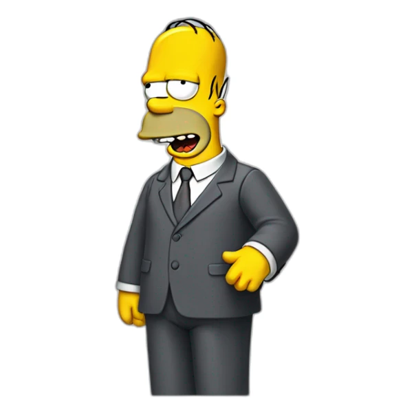 Homer simpson fait un doigt d’honneur  sticker