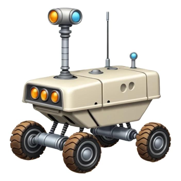  Flintstones antique tall square robotic high-occupancy Marsrover  sticker