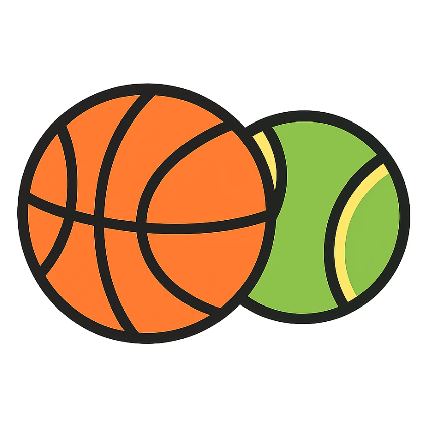 two balls standing together sticker