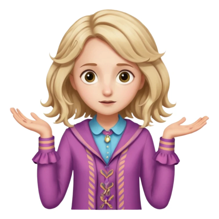 Luna Lovegood shrug sticker