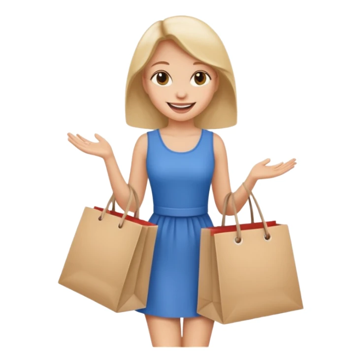 Shopping Bag carrying woman sticker