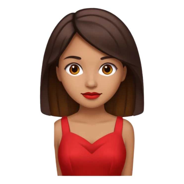 Una mujer con mechas y arriba que tiene como un colorcito negro sticker