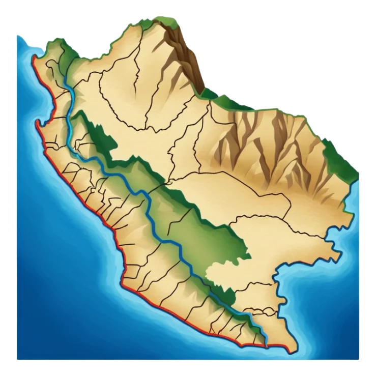 I want that you generate an correct Peru map emoji sticker