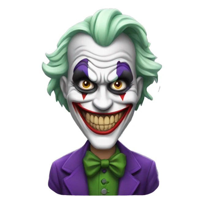 The scary joker emoji pack sticker