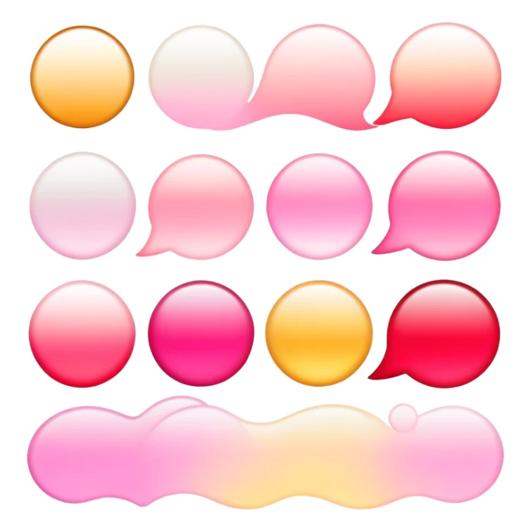 Divine ethereal Romantic pink-red-gold-yellow-white pastel lush gradients aesthetic sticker