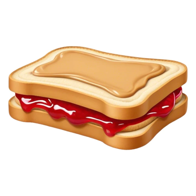 Peanut butter and strawberry jelly uncrustable sticker