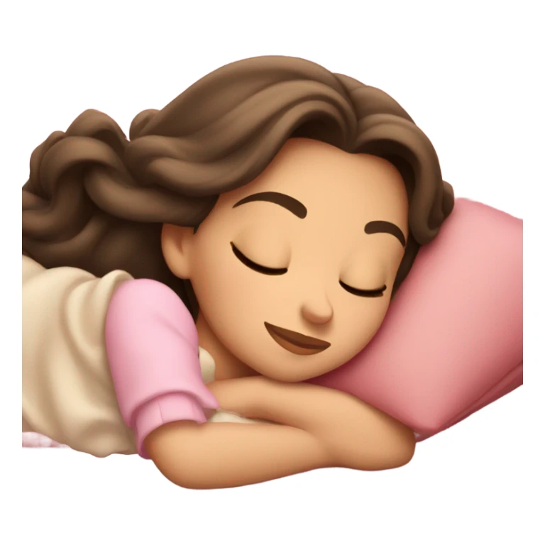 Sleeping brunette beauty Disney sticker