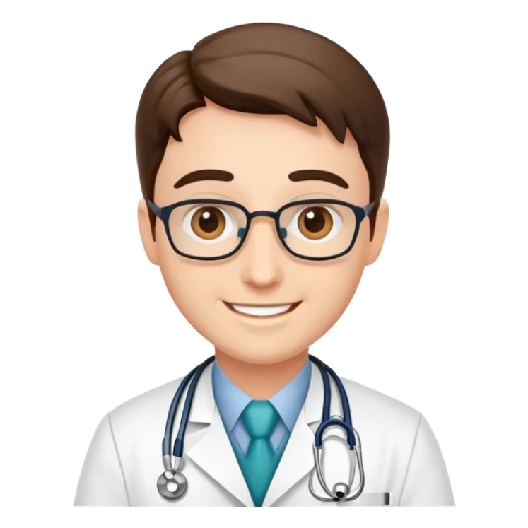 happy medical doctor sticker