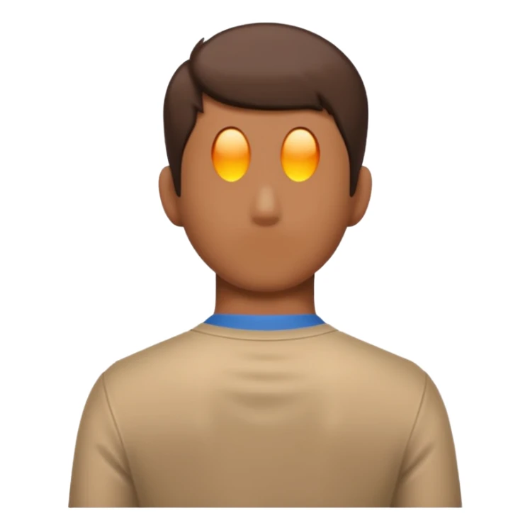 back view of a person sticker