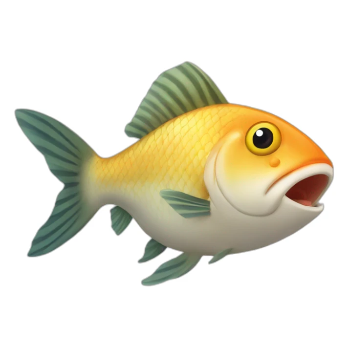 Chat qui mange un poisson sticker