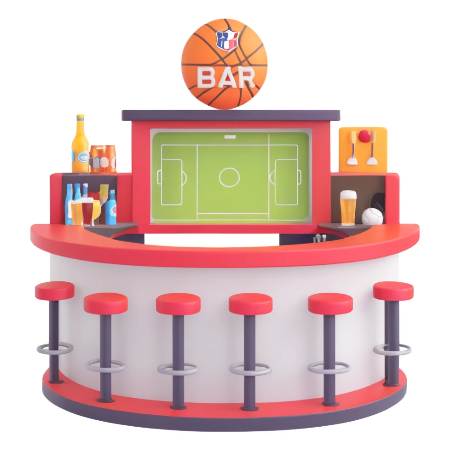 a sports bar sticker