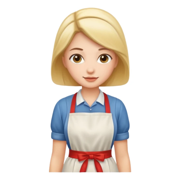 woman with apron sticker