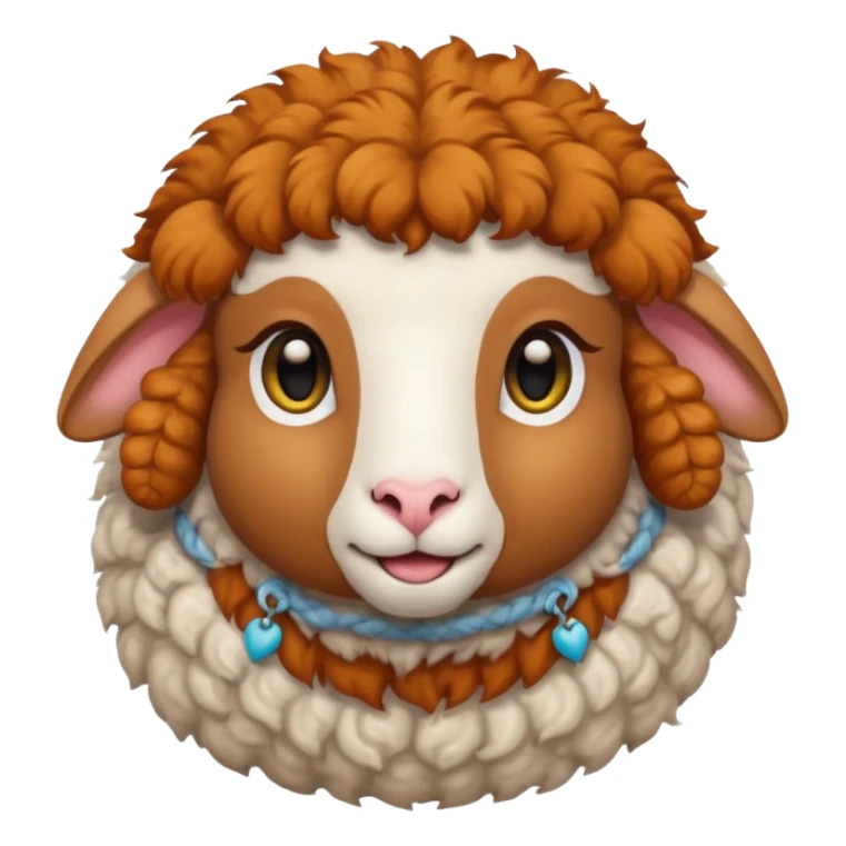 female sheep with gir hair sticker