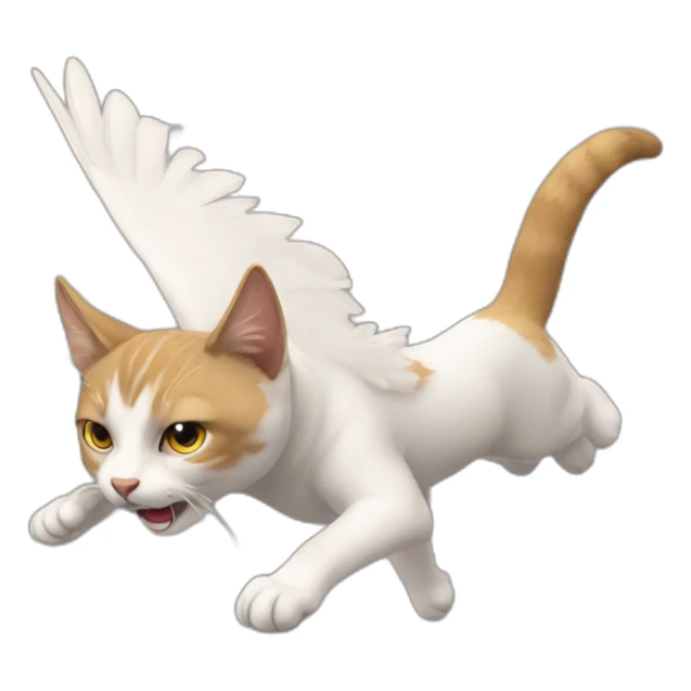 Gato volador sticker