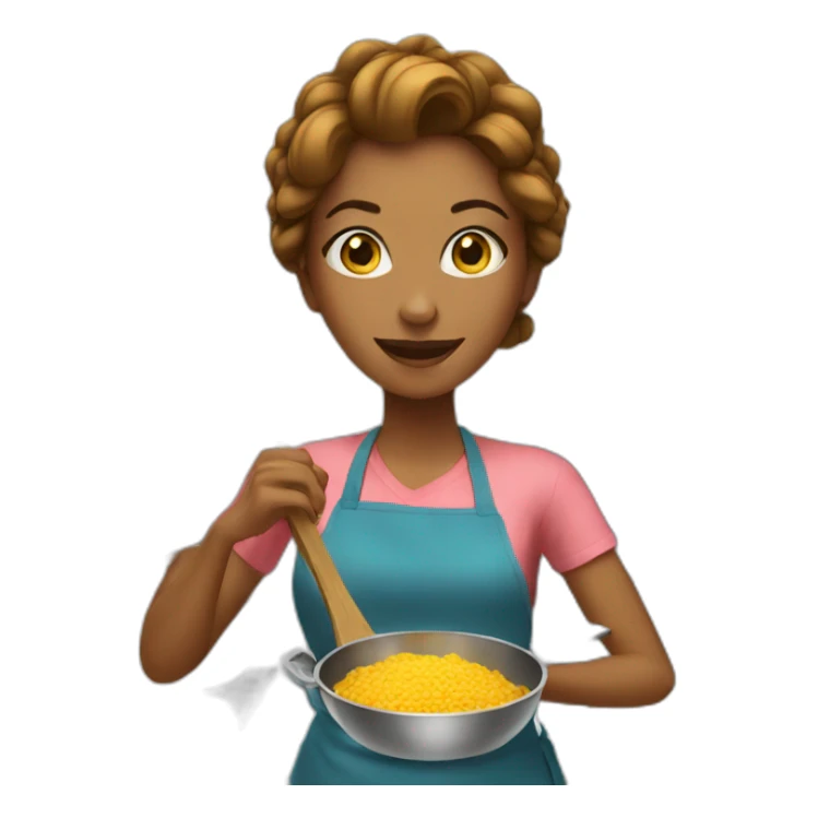 woman-cooking sticker