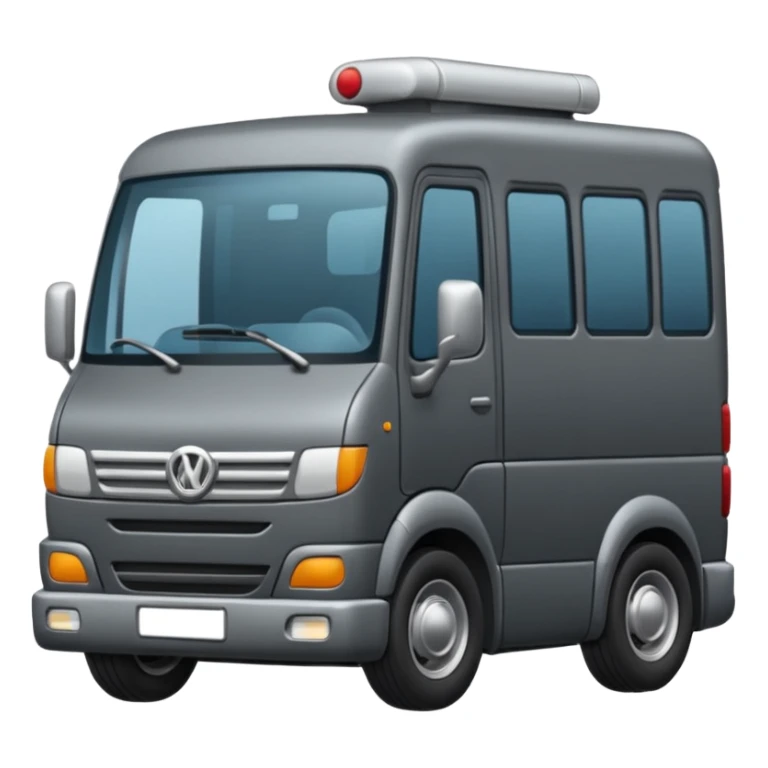 quiero un emoji de un camion en tonos grises sticker