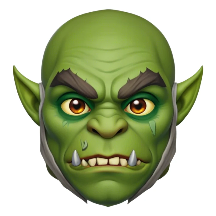 dnd orc wearing cloth sticker
