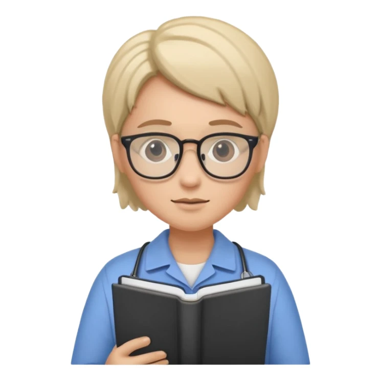 psychiatrist or therapist, mental health professional with notebook sticker