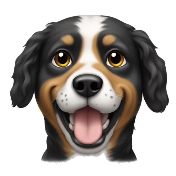 A rock and roll dog sticker