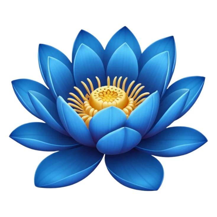 Blue lotus sticker