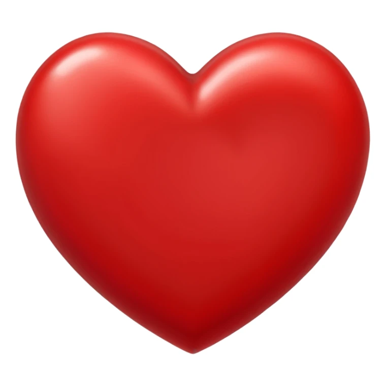 Un corazón grande rojo con la letra" J" en mayúscula en el centro  sticker