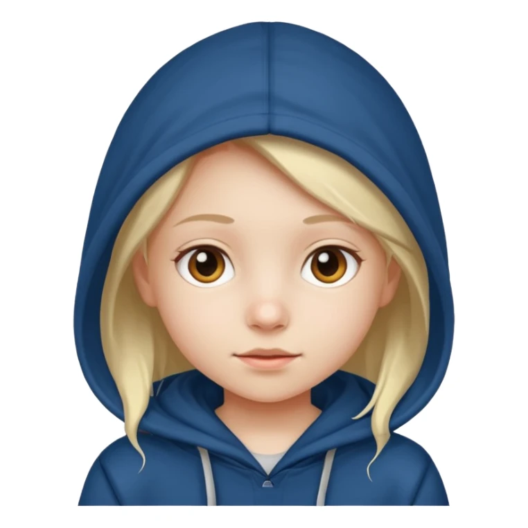 girl kid in hoodie sticker