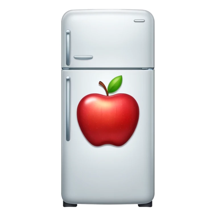 refrigerator emoji in style of aple sticker