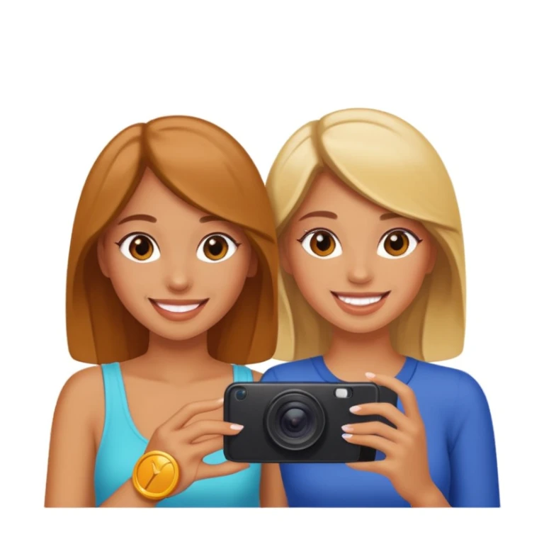 girls taking photo in club background sticker