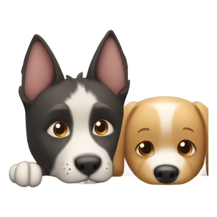 Cat and dog Football watching w cuddles  sticker