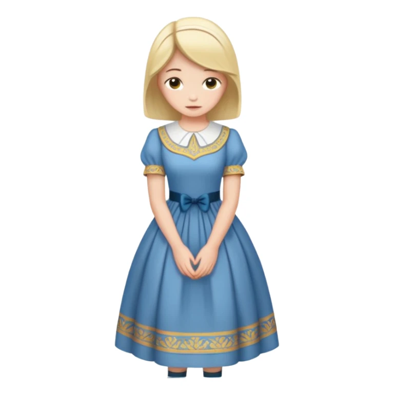 Person wearing a Bridgeton style dress bowing sticker