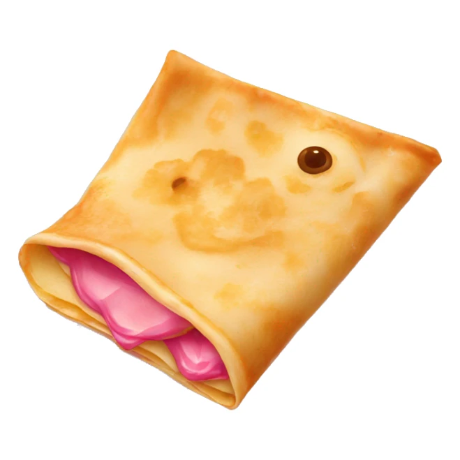 Crepes on a pink plate sticker