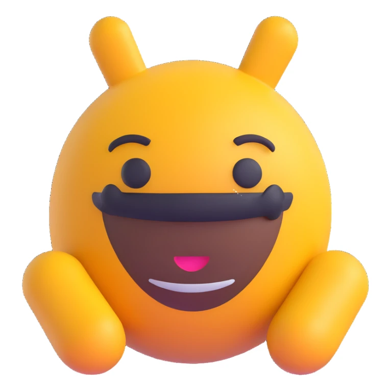 Fortnite character, 3D emoji style, rounded features, playful, with signature Fortnite accessories sticker