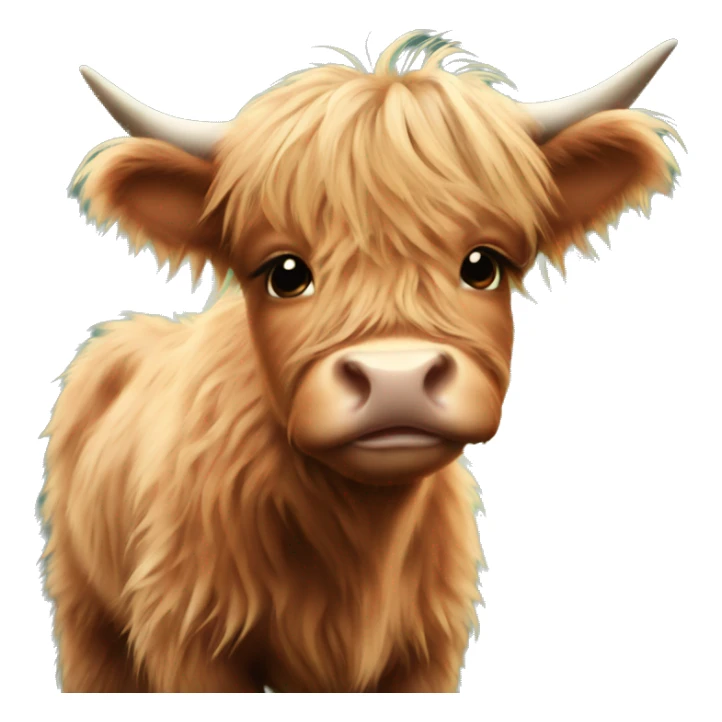 Baby highland cow sticker