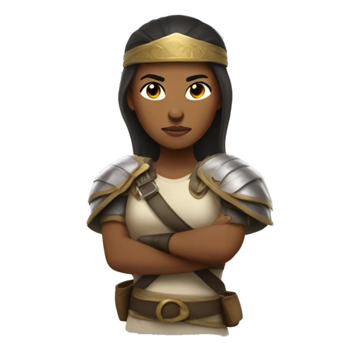 Woman fighter and warrior sticker