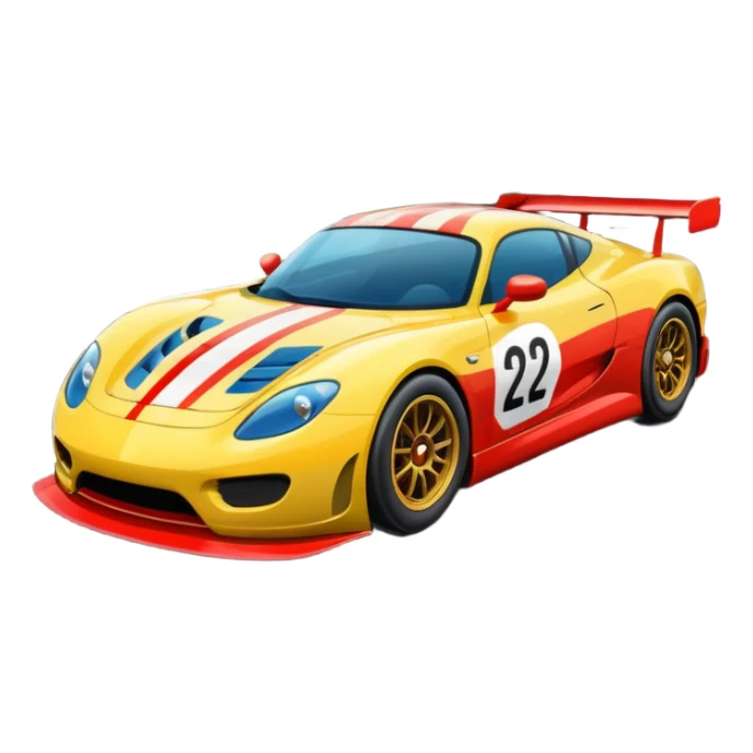 race car with track and cool background sticker