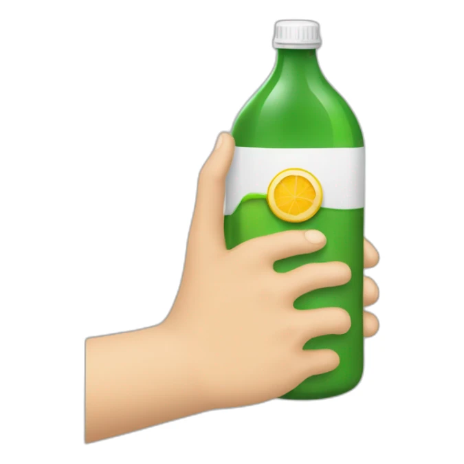 Mono enfadafo con una botella rota en la mano sticker