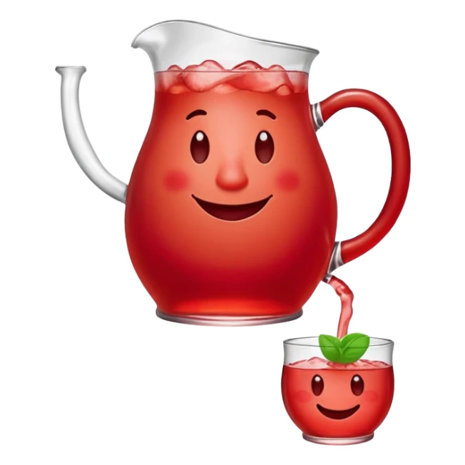 Kool-Aid man, red pitcher character with a smiling face and legs sticker