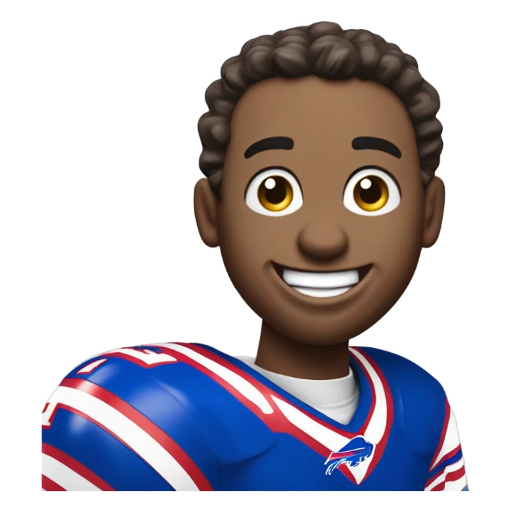 Happy buffalo bills fan sticker