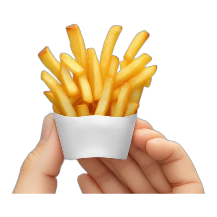 François Damiens qui mange des frites sticker