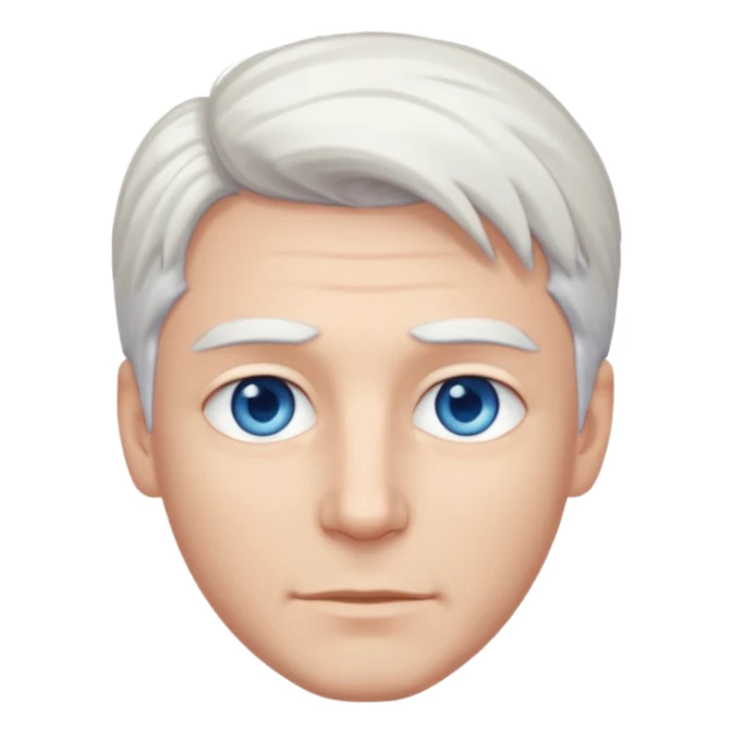White-haired guy that looks and has beautiful blue eyes  sticker