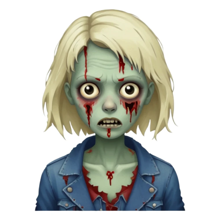 parisian zombie french woman  sticker