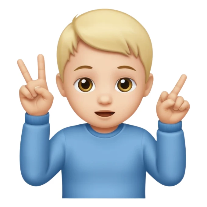 Baby flipping me off sticker