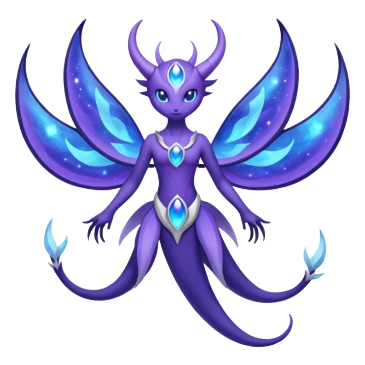 Lunala-Solgalelo-Fakémon-hybrid-creature (full body)  sticker