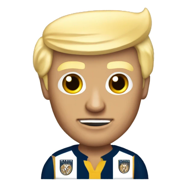 Donald trump wearing a pumas UNAM jersey sticker