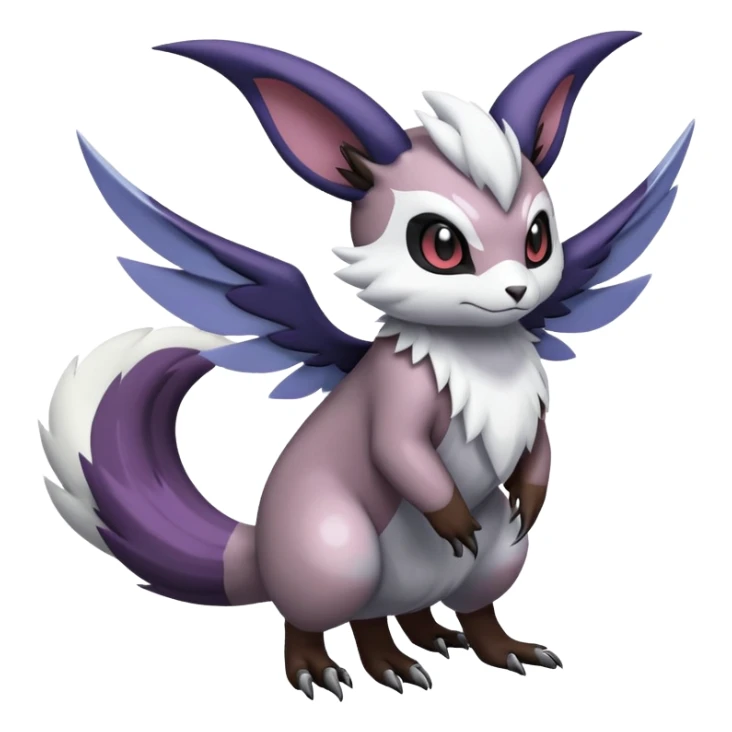 Furret-Absol-Noibat-Noivern-Hybrid (Full body) sticker